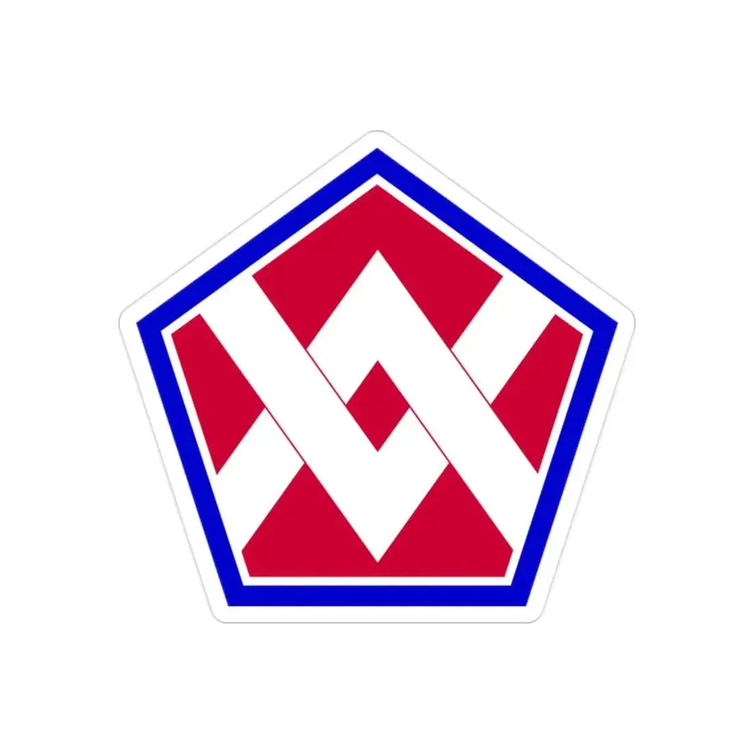 55th Sustainment Brigade (U.S. Army) REVERSE PRINT Transparent Die-Cut STICKER - The Sticker Space