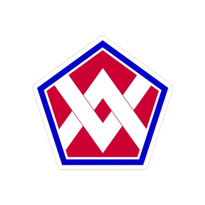 55th Sustainment Brigade (U.S. Army) REVERSE PRINT Transparent Die-Cut STICKER - The Sticker Space