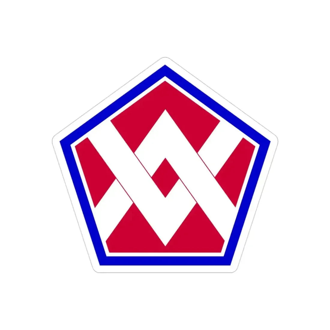 55th Sustainment Brigade (U.S. Army) REVERSE PRINT Transparent Die-Cut STICKER - The Sticker Space