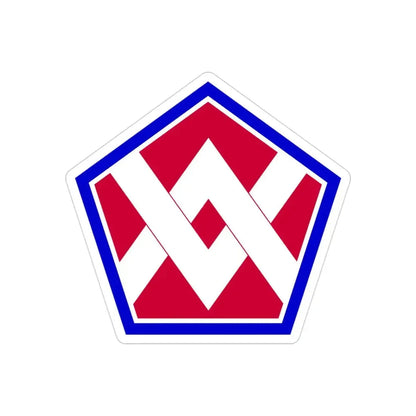 55th Sustainment Brigade (U.S. Army) REVERSE PRINT Transparent Die-Cut STICKER - The Sticker Space