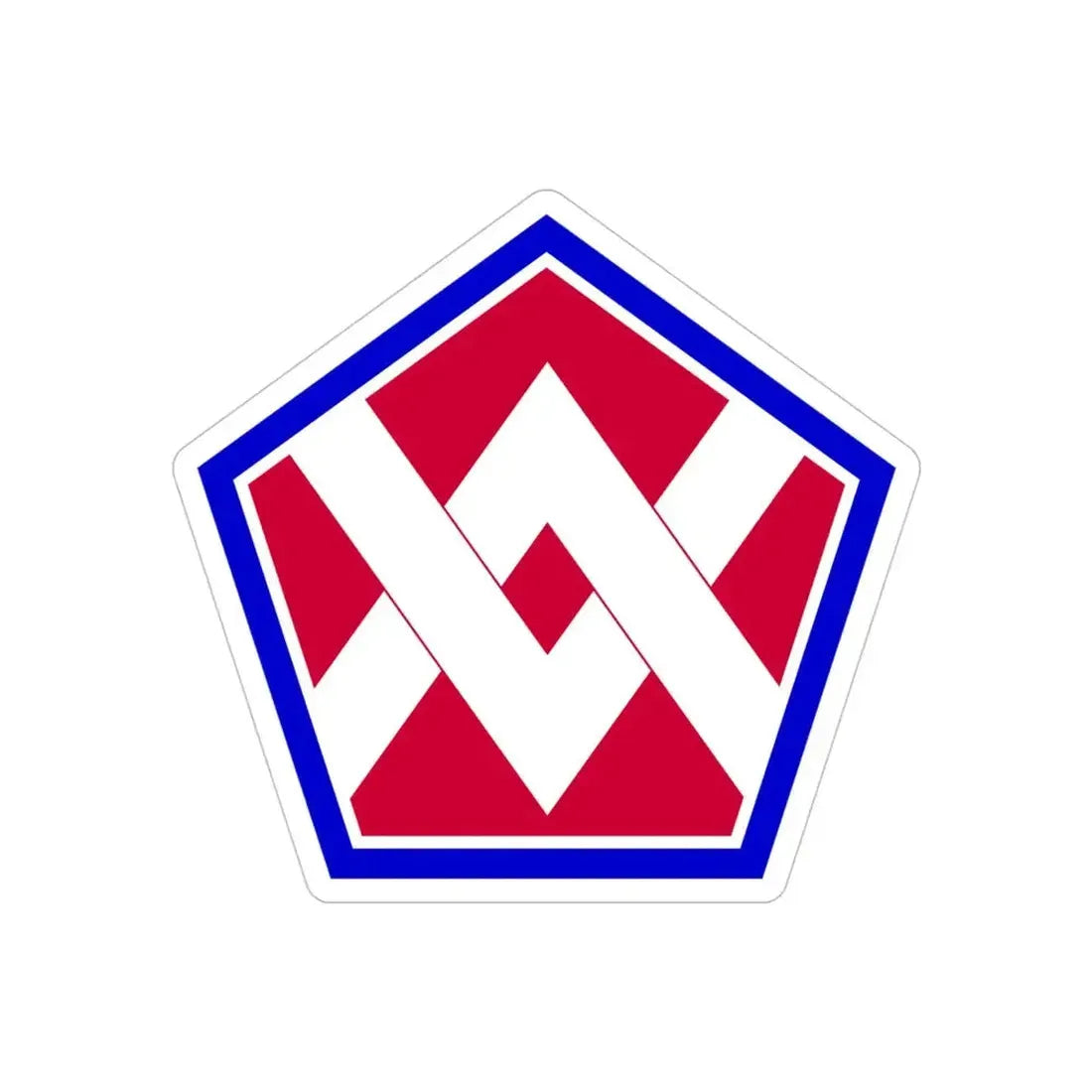 55th Sustainment Brigade (U.S. Army) REVERSE PRINT Transparent Die-Cut STICKER - The Sticker Space