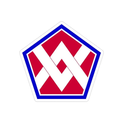 55th Sustainment Brigade (U.S. Army) REVERSE PRINT Transparent Die-Cut STICKER - The Sticker Space