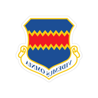 55th Wing (U.S. Air Force) REVERSE PRINT Transparent STICKER-5" × 5"-The Sticker Space