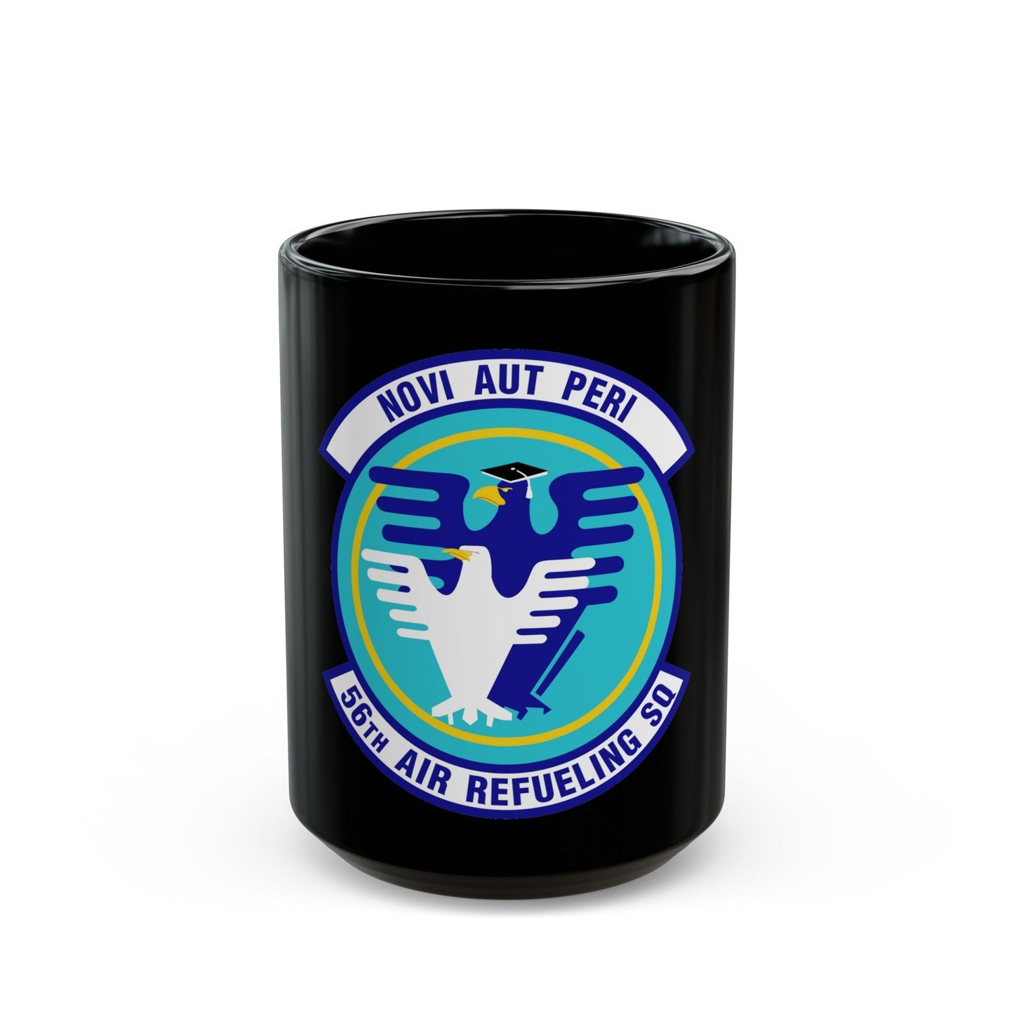 56 Air Refueling Sq AETC (U.S. Air Force) Black Coffee Mug-15oz-The Sticker Space