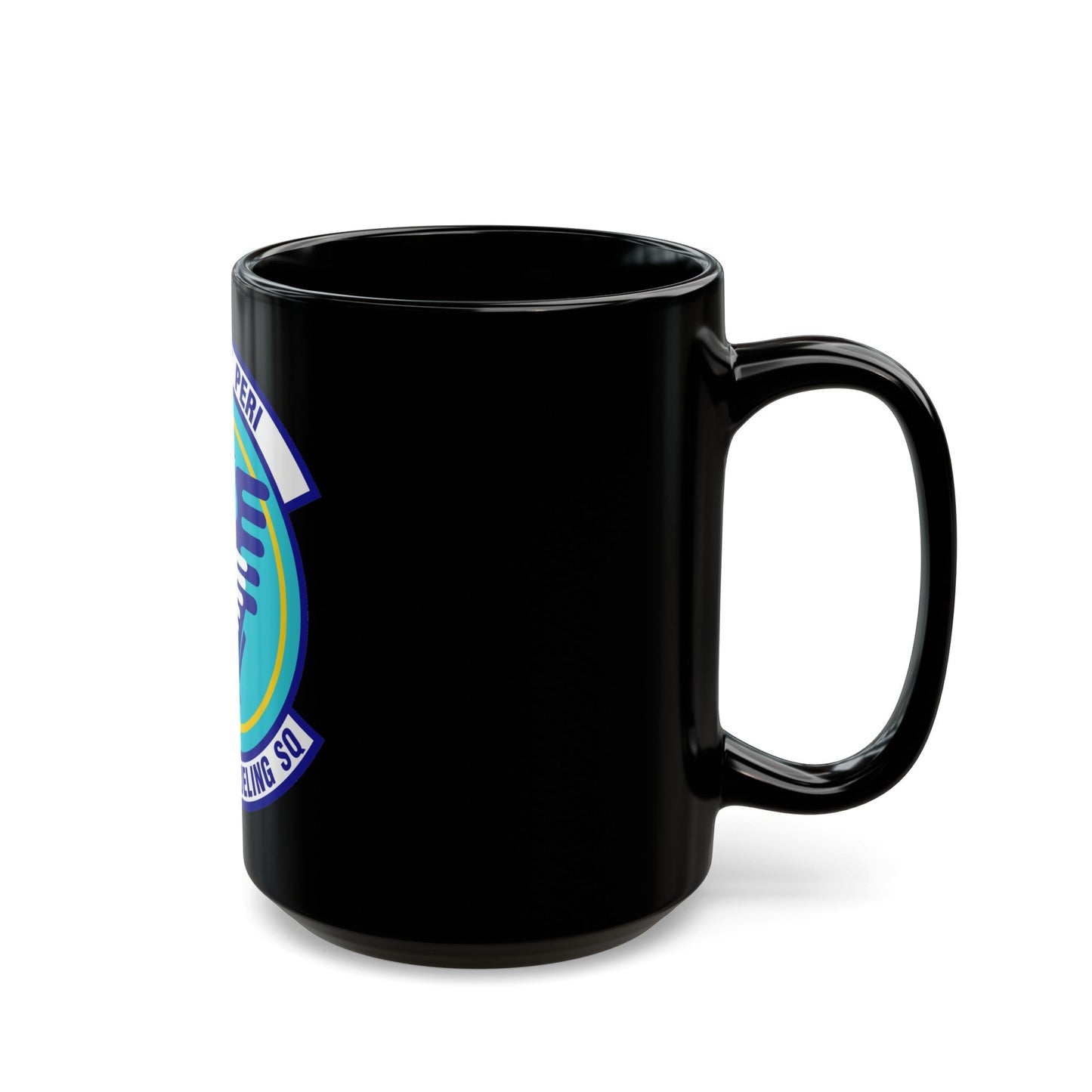 56 Air Refueling Sq AETC (U.S. Air Force) Black Coffee Mug-The Sticker Space