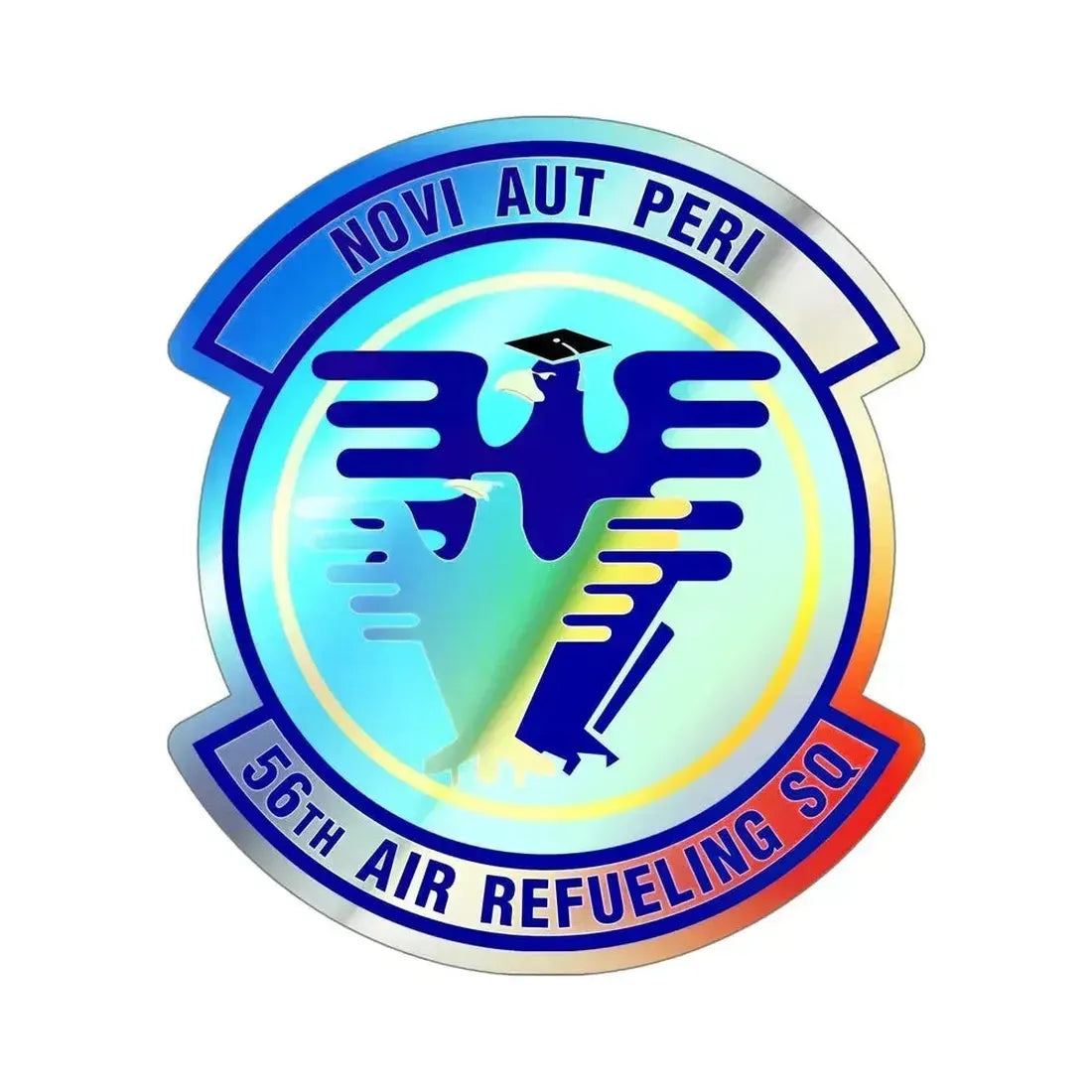 56 Air Refueling Sq AETC (U.S. Air Force) Holographic STICKER Die-Cut Vinyl Decal 5 Inch Holographic - The Sticker Space