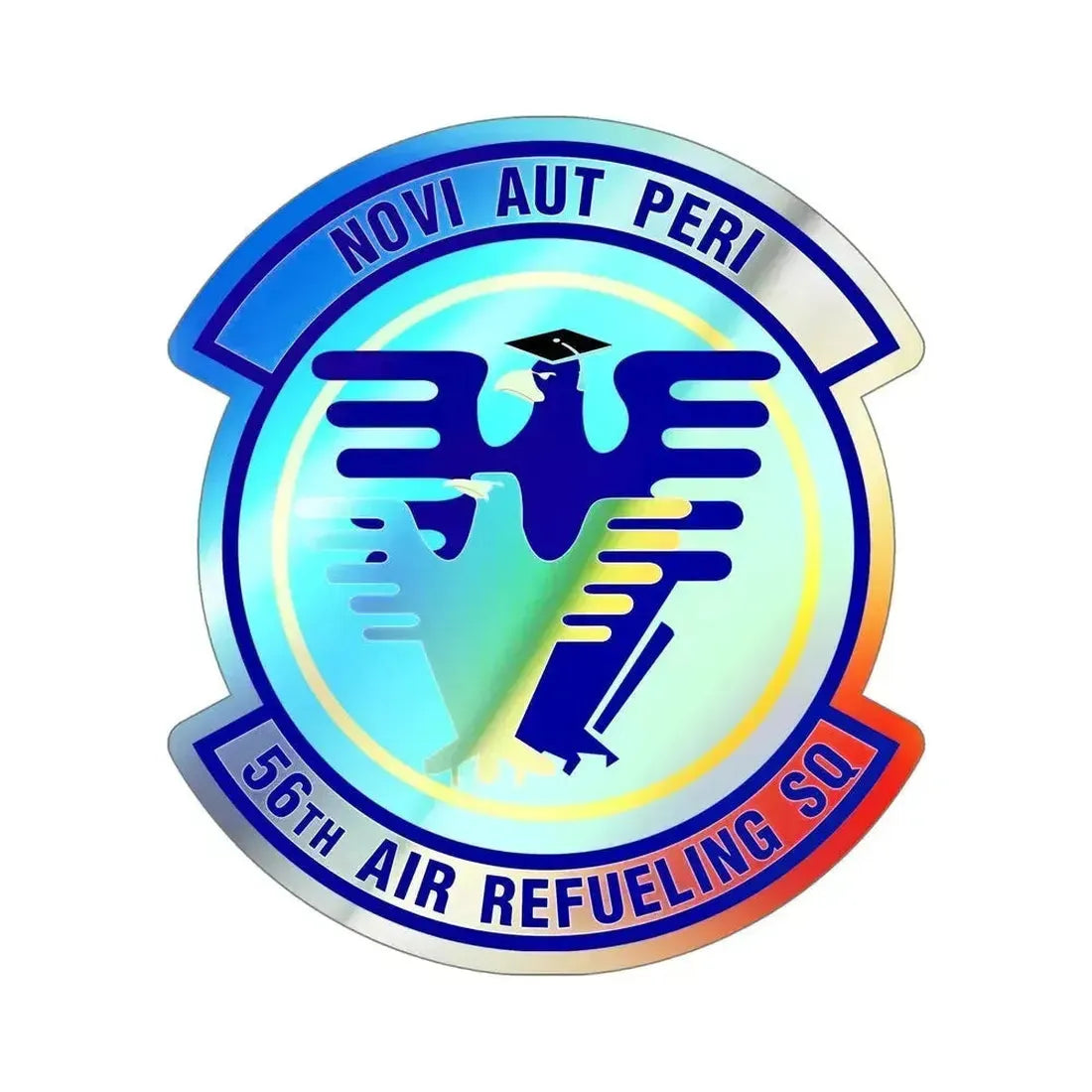 56 Air Refueling Sq AETC (U.S. Air Force) Holographic STICKER Die-Cut Vinyl Decal 6 Inch Holographic - The Sticker Space