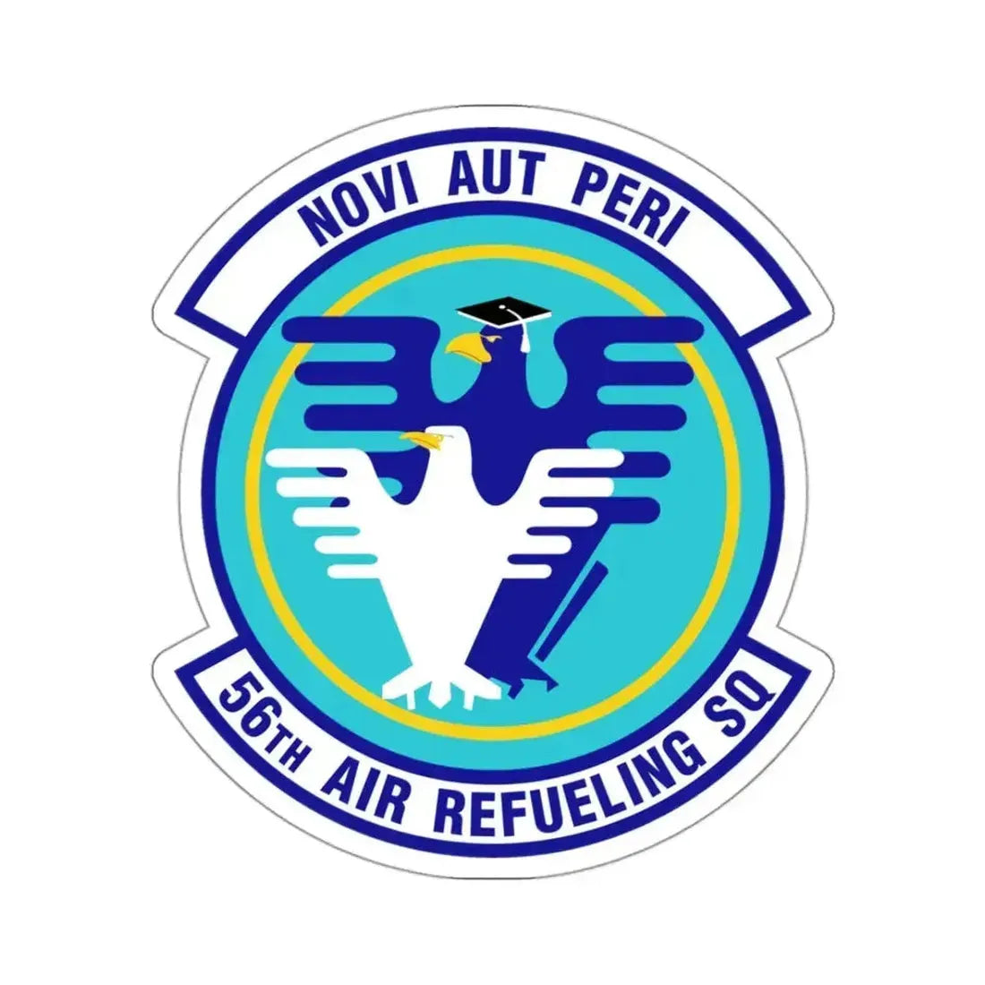 56 Air Refueling Sq AETC (U.S. Air Force) STICKER Vinyl Kiss-Cut Decal 3 Inch White - The Sticker Space