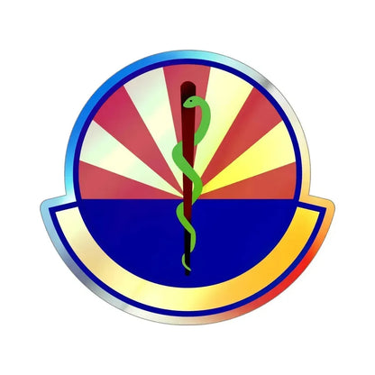 56 Healthcare Operations Squadron AETC (U.S. Air Force) Holographic STICKER Die-Cut Vinyl Decal 4 Inch Holographic - The Sticker Space