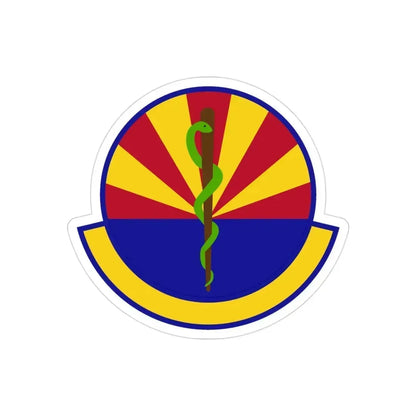 56 Healthcare Operations Squadron AETC (U.S. Air Force) REVERSE PRINT Transparent Die-Cut STICKER 3 Inch Die-Cut Transparent - The Sticker Space