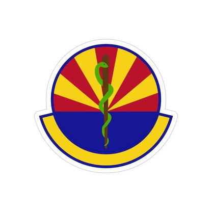 56 Healthcare Operations Squadron AETC (U.S. Air Force) REVERSE PRINT Transparent Die-Cut STICKER 5 Inch Die-Cut Transparent - The Sticker Space