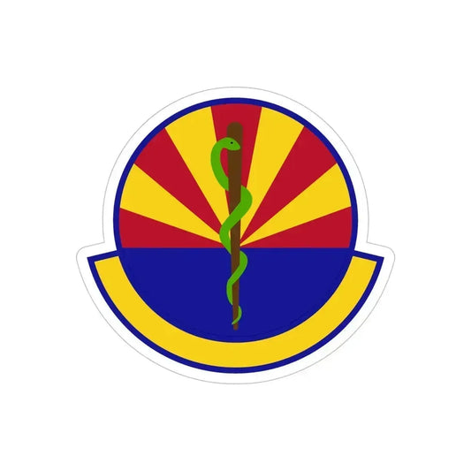 56 Healthcare Operations Squadron AETC (U.S. Air Force) REVERSE PRINT Transparent Die-Cut STICKER 6 Inch Die-Cut Transparent - The Sticker Space