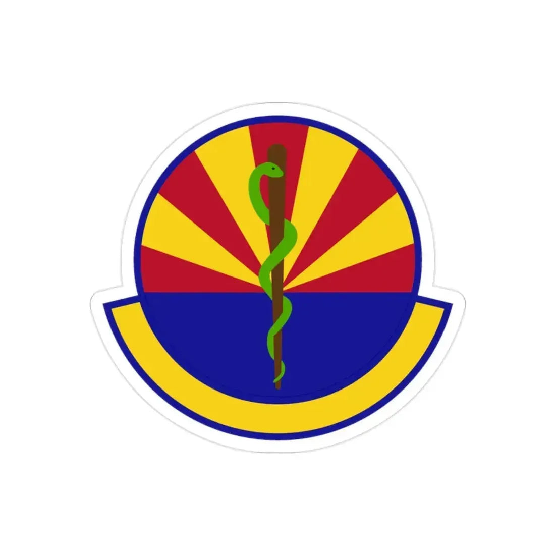 56 Healthcare Operations Squadron AETC (U.S. Air Force) REVERSE PRINT Transparent Die-Cut STICKER - The Sticker Space