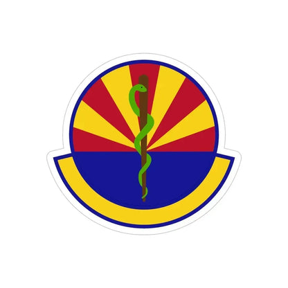 56 Healthcare Operations Squadron AETC (U.S. Air Force) REVERSE PRINT Transparent Die-Cut STICKER - The Sticker Space