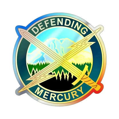 56 Information Operations Group (U.S. Army) Holographic STICKER Die-Cut Vinyl Decal 5 Inch Holographic - The Sticker Space