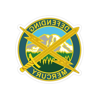 56 Information Operations Group (U.S. Army) REVERSE PRINT Transparent Die-Cut STICKER 3 Inch Die-Cut Transparent - The Sticker Space