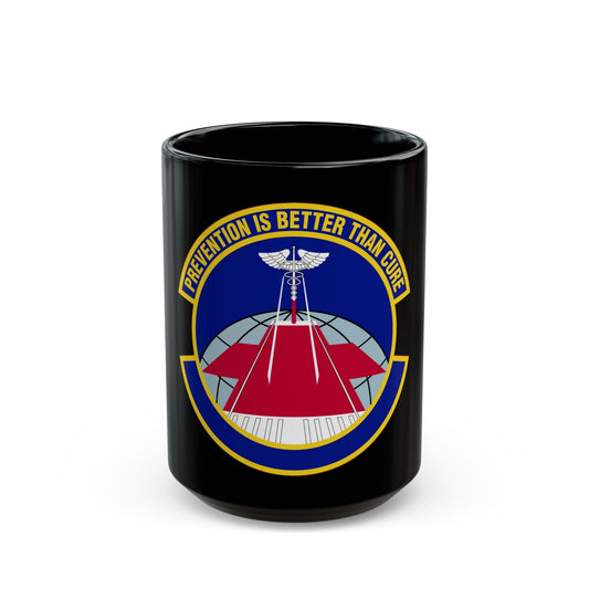 56 Operational Medical Readiness Squadron AETC (U.S. Air Force) Black Coffee Mug-15oz-The Sticker Space