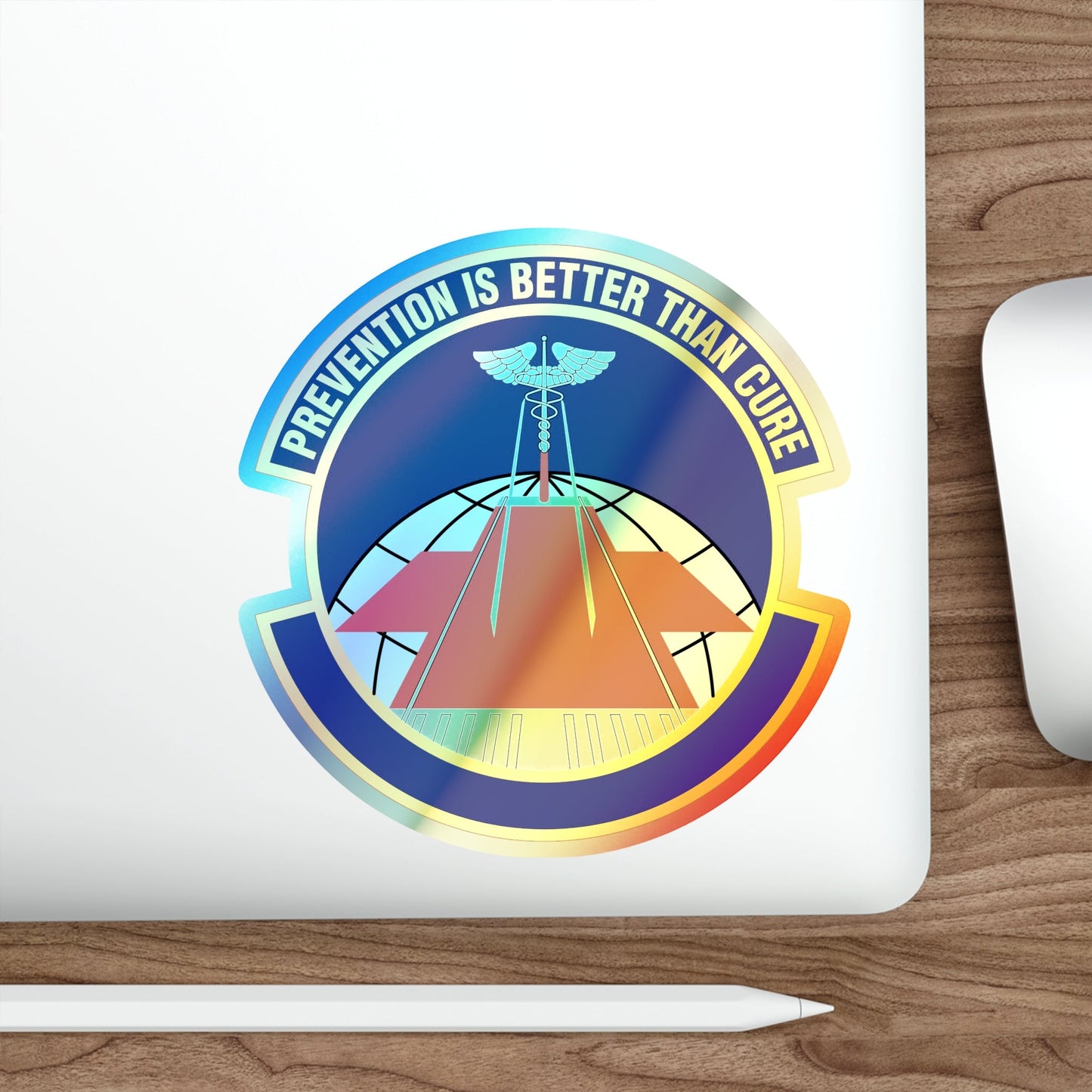 56 Operational Medical Readiness Squadron AETC (U.S. Air Force) Holographic STICKER Die-Cut Vinyl Decal-The Sticker Space