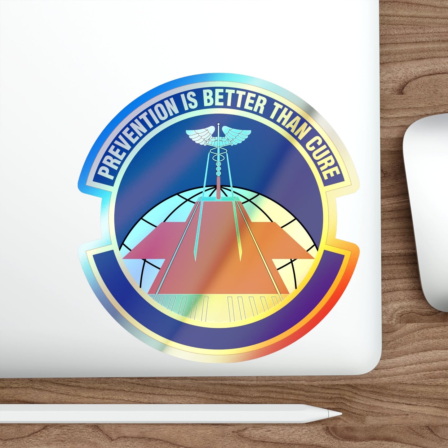 56 Operational Medical Readiness Squadron AETC (U.S. Air Force) Holographic STICKER Die-Cut Vinyl Decal-The Sticker Space