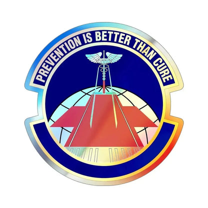 56 Operational Medical Readiness Squadron AETC (U.S. Air Force) Holographic STICKER Die-Cut Vinyl Decal 5 Inch Holographic - The Sticker Space