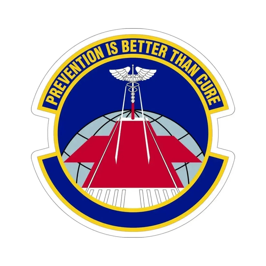 56 Operational Medical Readiness Squadron AETC (U.S. Air Force) STICKER Vinyl Die-Cut Decal 4 Inch - The Sticker Space