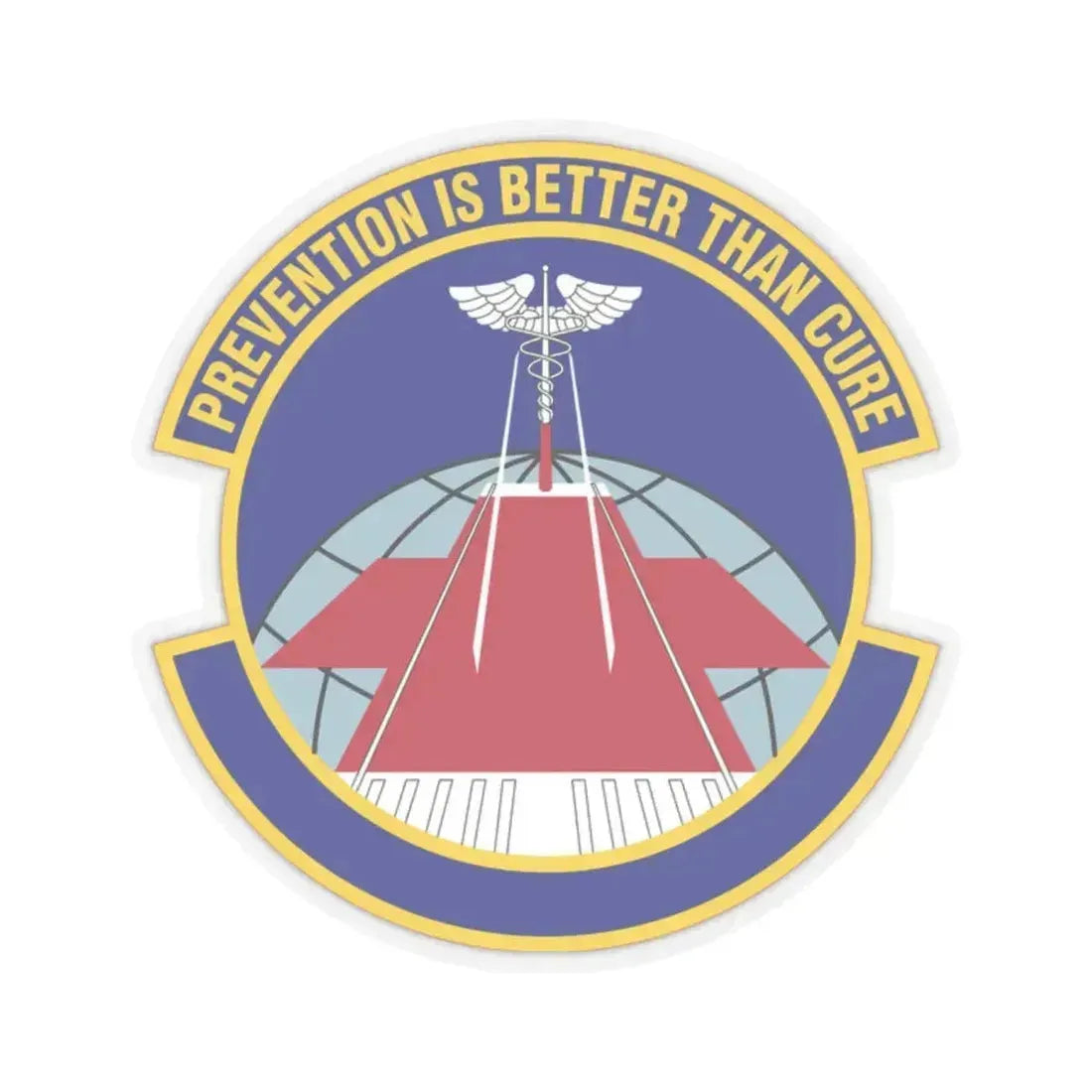 56 Operational Medical Readiness Squadron AETC (U.S. Air Force) STICKER Vinyl Kiss-Cut Decal 2 Inch Transparent - The Sticker Space