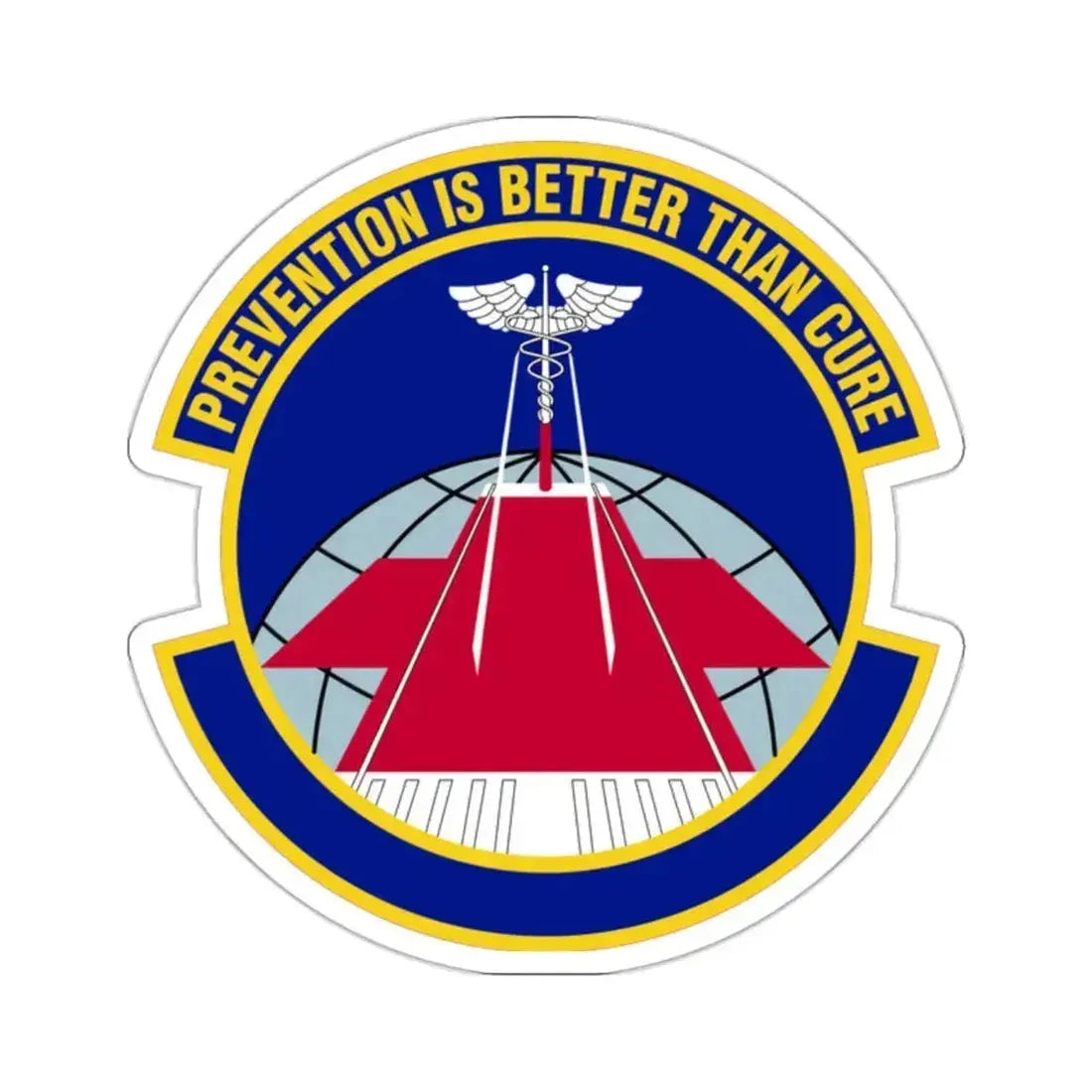 56 Operational Medical Readiness Squadron AETC (U.S. Air Force) STICKER Vinyl Kiss-Cut Decal 2 Inch White - The Sticker Space