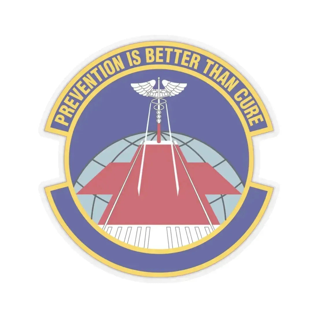 56 Operational Medical Readiness Squadron AETC (U.S. Air Force) STICKER Vinyl Kiss-Cut Decal 3 Inch Transparent - The Sticker Space