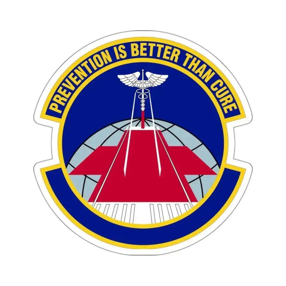 56 Operational Medical Readiness Squadron AETC (U.S. Air Force) STICKER Vinyl Kiss-Cut Decal 3 Inch White - The Sticker Space