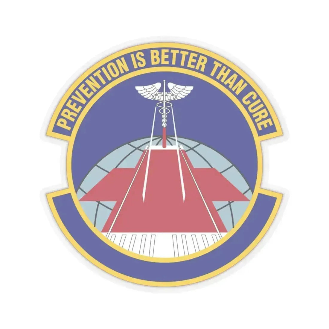 56 Operational Medical Readiness Squadron AETC (U.S. Air Force) STICKER Vinyl Kiss-Cut Decal 4 Inch Transparent - The Sticker Space