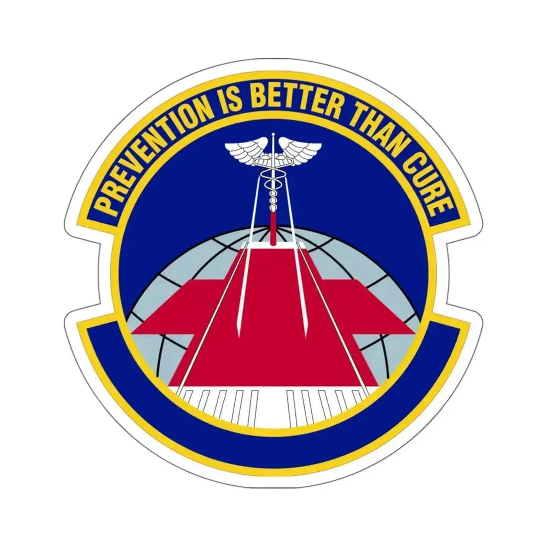 56 Operational Medical Readiness Squadron AETC (U.S. Air Force) STICKER Vinyl Kiss-Cut Decal 6 Inch White - The Sticker Space