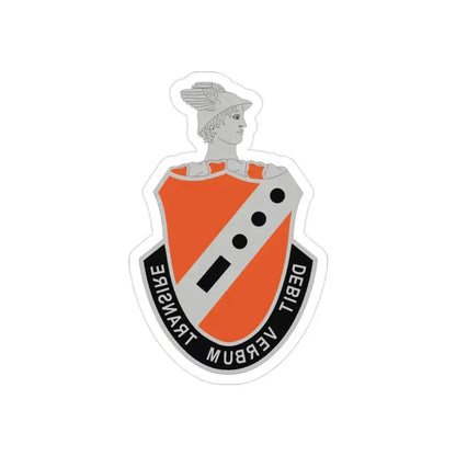 56 Signal Battalion (U.S. Army) REVERSE PRINT Transparent Die-Cut STICKER 2 Inch Die-Cut Transparent - The Sticker Space
