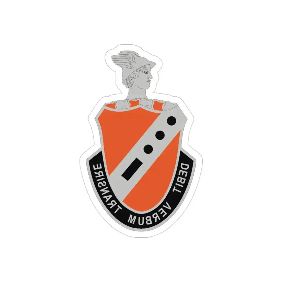 56 Signal Battalion (U.S. Army) REVERSE PRINT Transparent Die-Cut STICKER 3 Inch Die-Cut Transparent - The Sticker Space