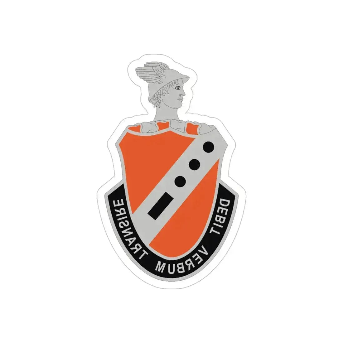 56 Signal Battalion (U.S. Army) REVERSE PRINT Transparent Die-Cut STICKER 4 Inch Die-Cut Transparent - The Sticker Space