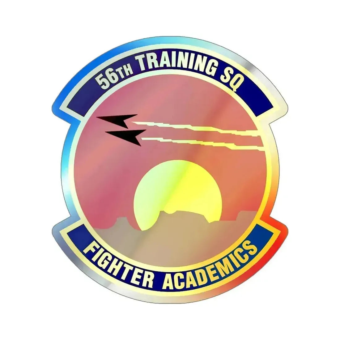 56 Training Squadron AETC (U.S. Air Force) Holographic STICKER Die-Cut Vinyl Decal 6 Inch Holographic - The Sticker Space