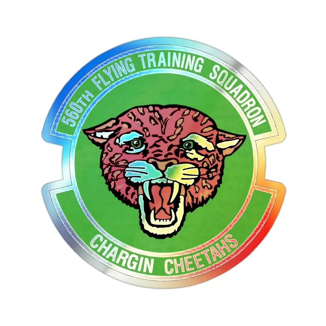 560 Flying Training Squadron AETC (U.S. Air Force) Holographic STICKER Die-Cut Vinyl Decal - The Sticker Space