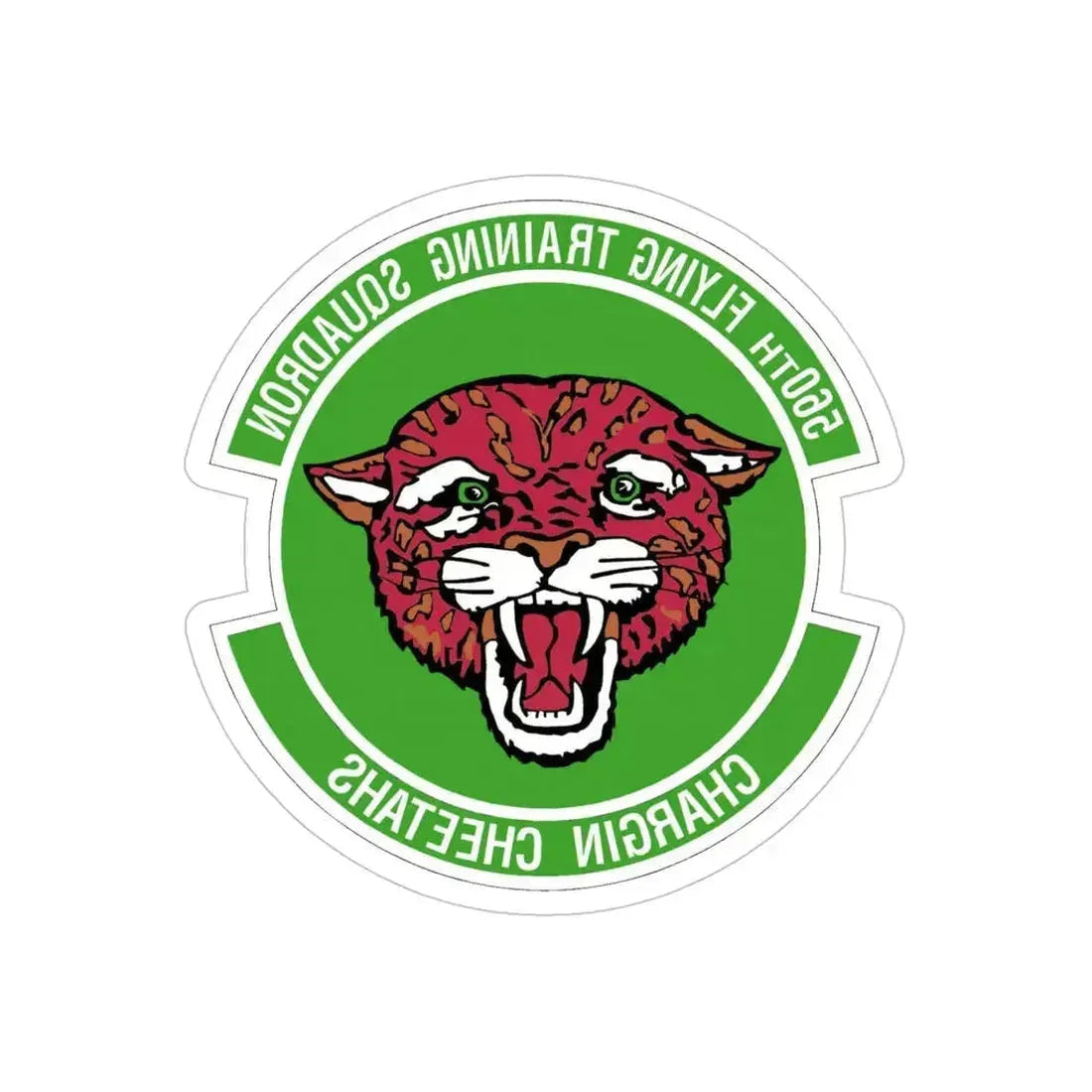 560 Flying Training Squadron AETC (U.S. Air Force) REVERSE PRINT Transparent Die-Cut STICKER 6 Inch Die-Cut Transparent - The Sticker Space