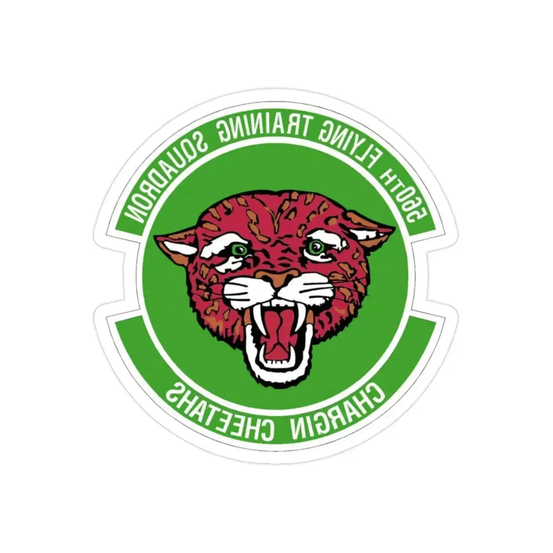 560 Flying Training Squadron AETC (U.S. Air Force) REVERSE PRINT Transparent Die-Cut STICKER - The Sticker Space