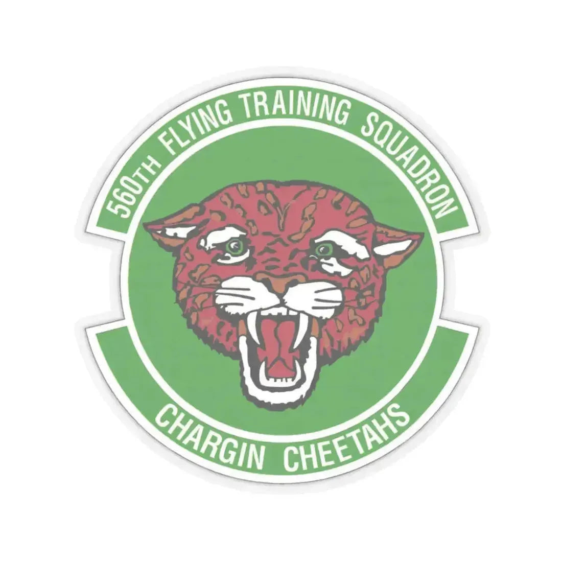 560 Flying Training Squadron AETC (U.S. Air Force) STICKER Vinyl Kiss-Cut Decal 3 Inch Transparent - The Sticker Space