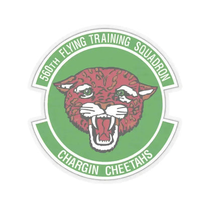 560 Flying Training Squadron AETC (U.S. Air Force) STICKER Vinyl Kiss-Cut Decal 3 Inch Transparent - The Sticker Space