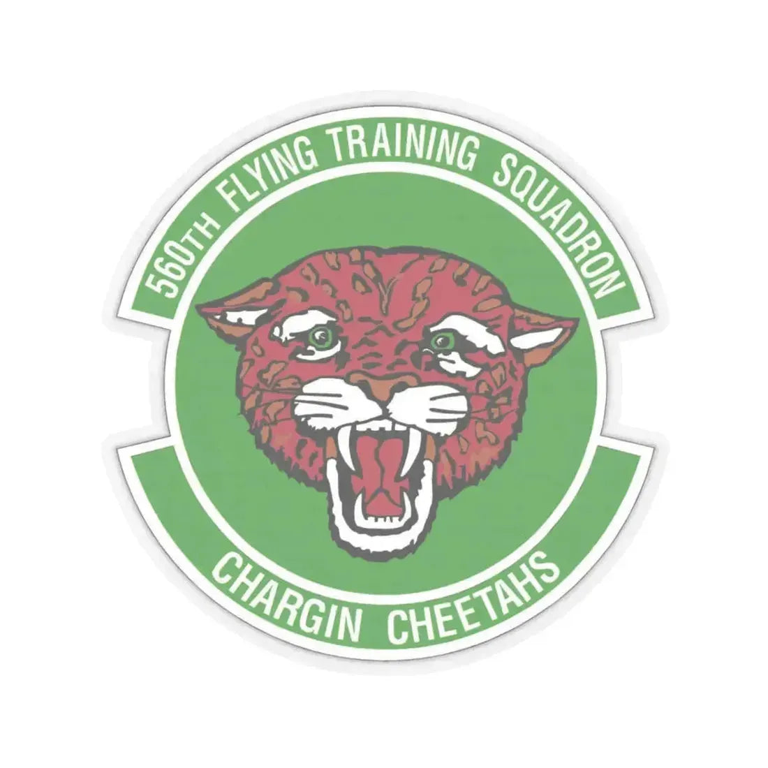 560 Flying Training Squadron AETC (U.S. Air Force) STICKER Vinyl Kiss-Cut Decal 6 Inch Transparent - The Sticker Space