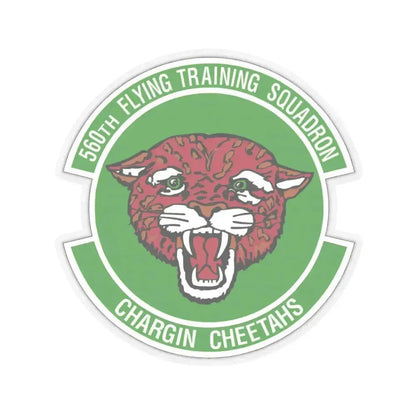 560 Flying Training Squadron AETC (U.S. Air Force) STICKER Vinyl Kiss-Cut Decal 6 Inch Transparent - The Sticker Space