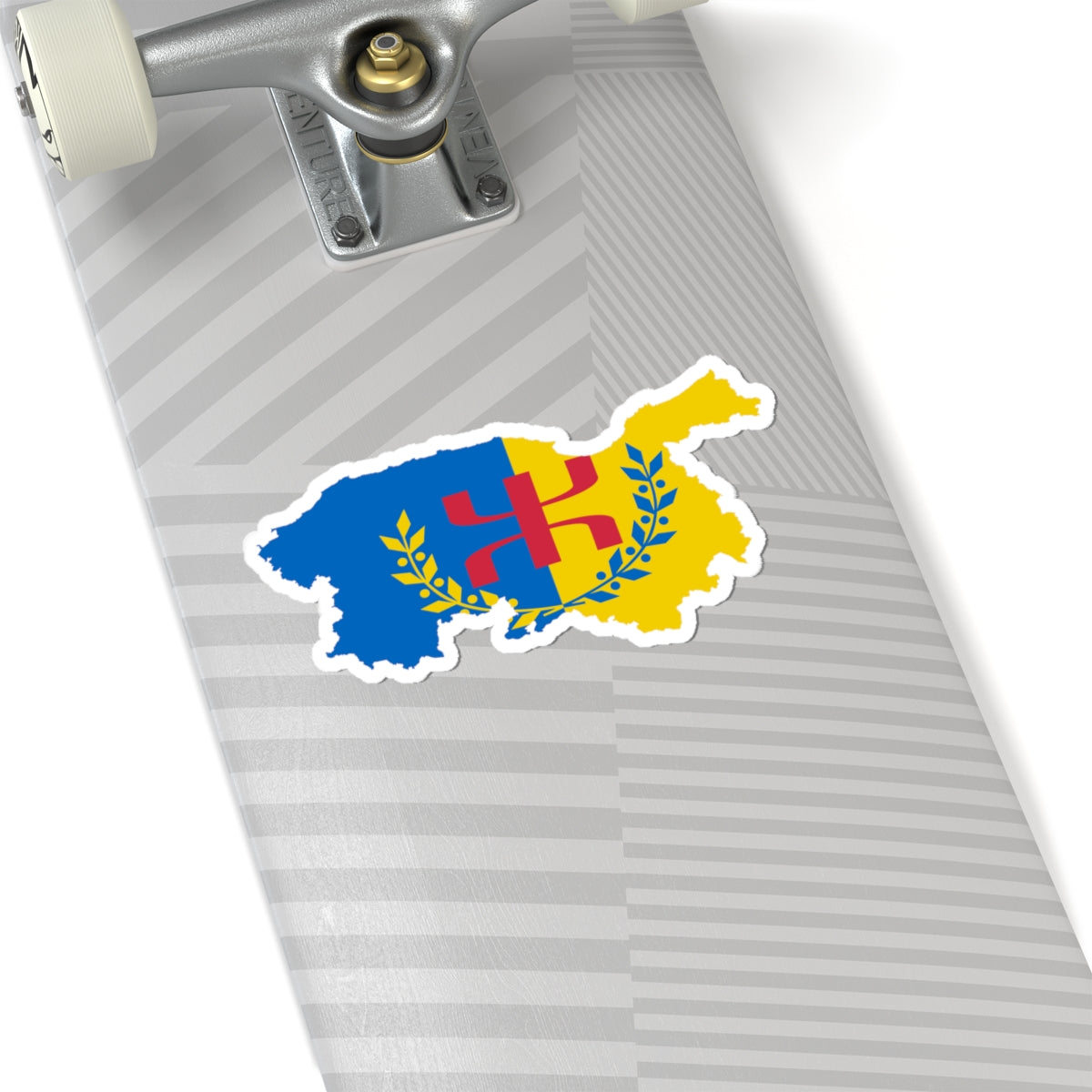 Flag map of MAK (Algeria) STICKER Vinyl Kiss-Cut Decal