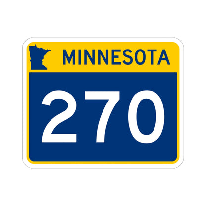MN-270 wide (Minnesota) (Road Sign) STICKER Vinyl Kiss-Cut Decal