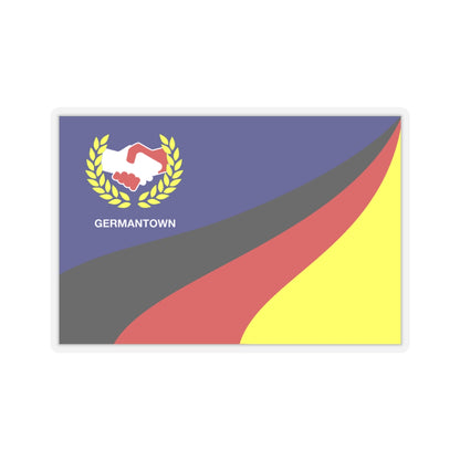 Flag of Germantown, Ohio - STICKER Vinyl Kiss-Cut Decal