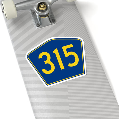 PR secondary 315 (Puerto Rico) (Road Sign) STICKER Vinyl Kiss-Cut Decal