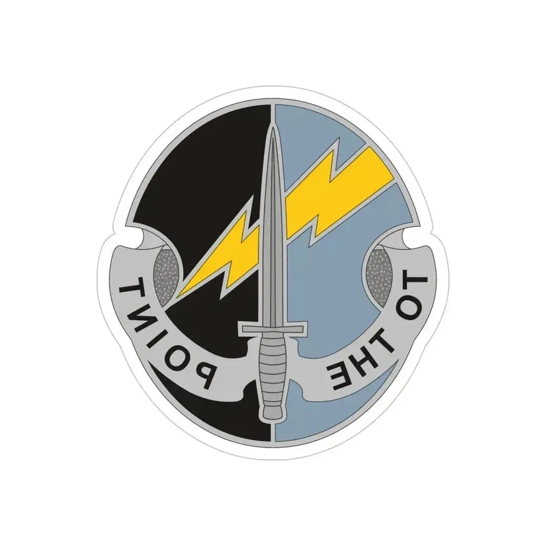 560th Battlefield Surveillance Brigade 2 (U.S. Army) REVERSE PRINT Transparent Die-Cut STICKER 5 Inch Die-Cut Transparent - The Sticker Space