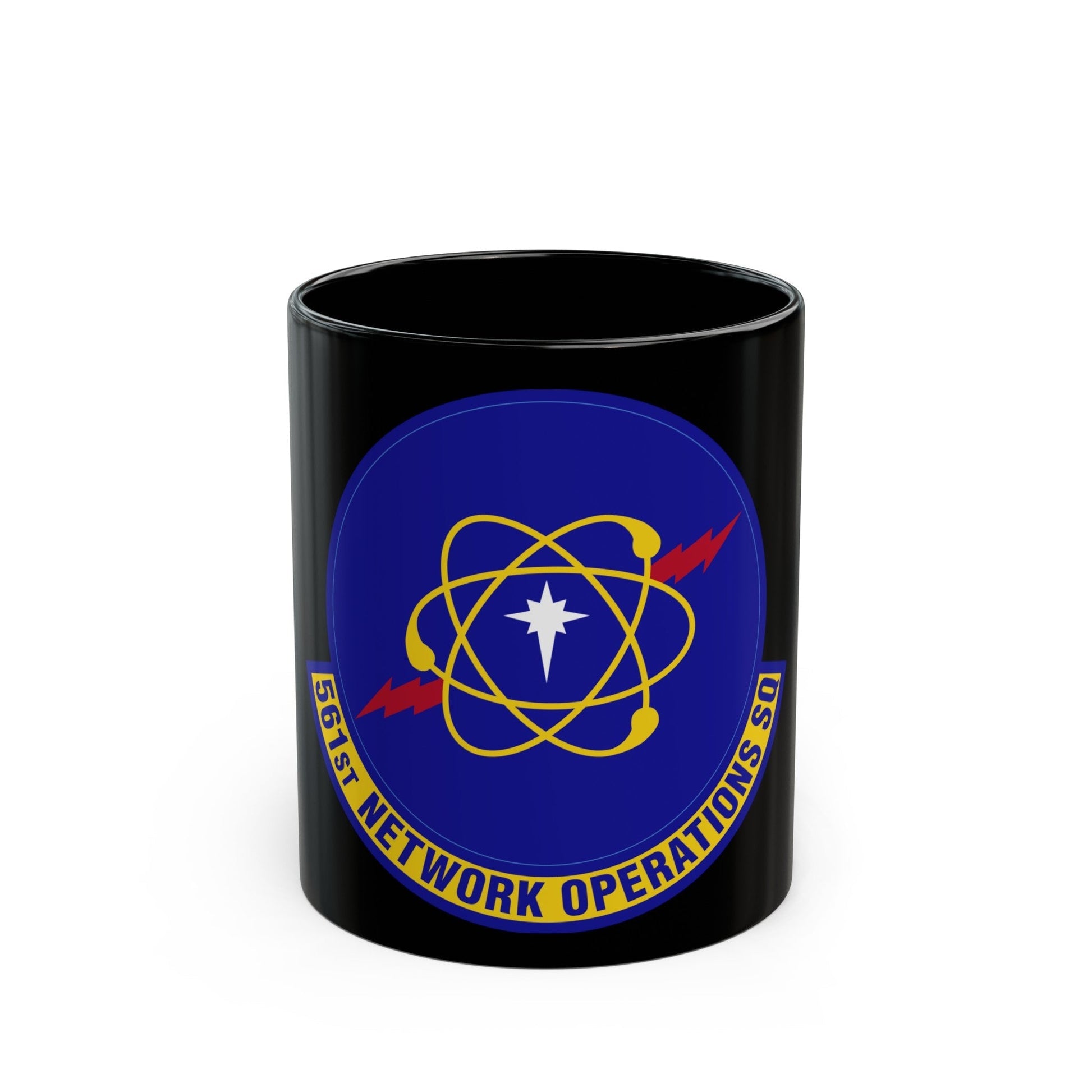 561 Network Operations Squadron ACC (U.S. Air Force) Black Coffee Mug-11oz-The Sticker Space