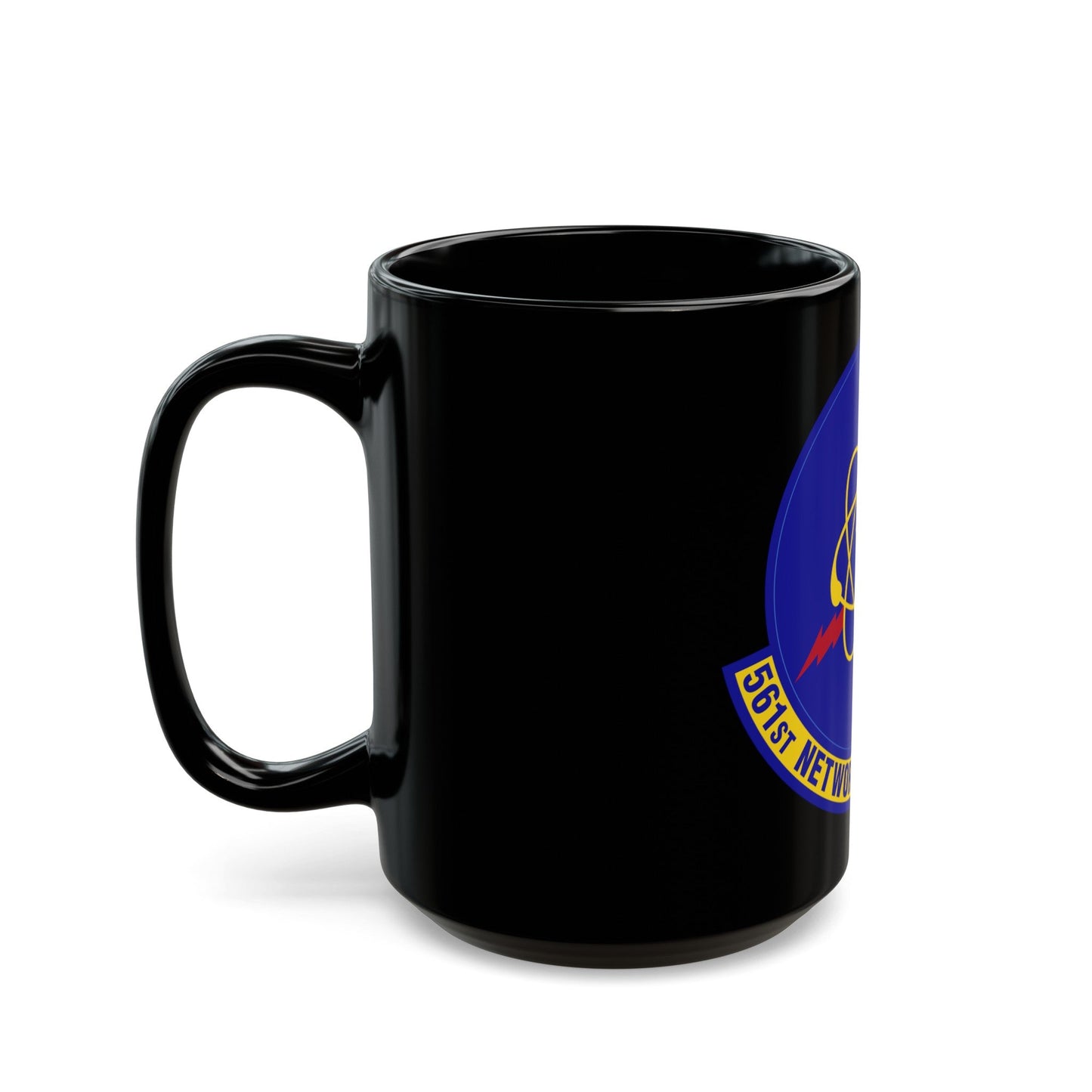 561 Network Operations Squadron ACC (U.S. Air Force) Black Coffee Mug-The Sticker Space