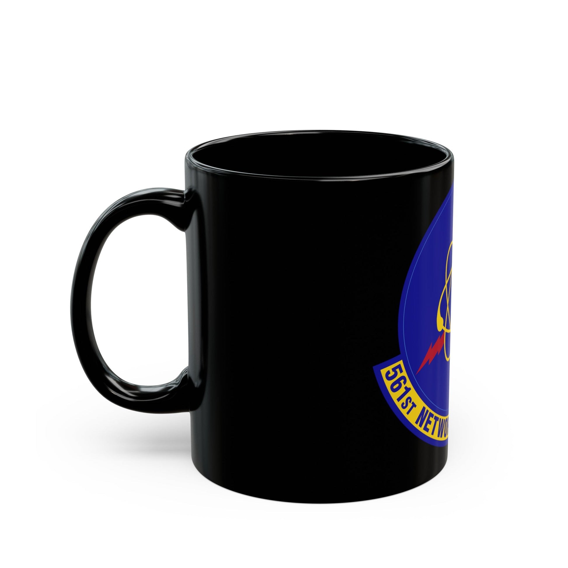 561 Network Operations Squadron ACC (U.S. Air Force) Black Coffee Mug-The Sticker Space